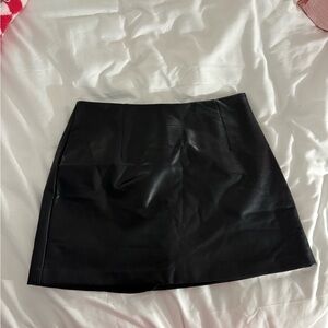 Vegan Leather Skirt